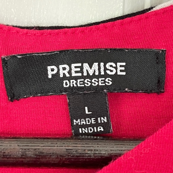 Premise Pink Orange Striped Dress - Picture 4 of 8